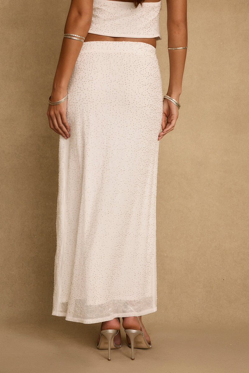 Ibiza White Maxi Skirt