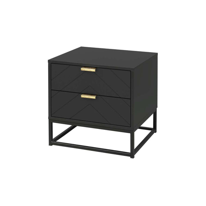 Inca Bedside Table - Black