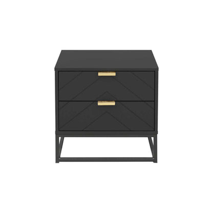 Inca Bedside Table - Black