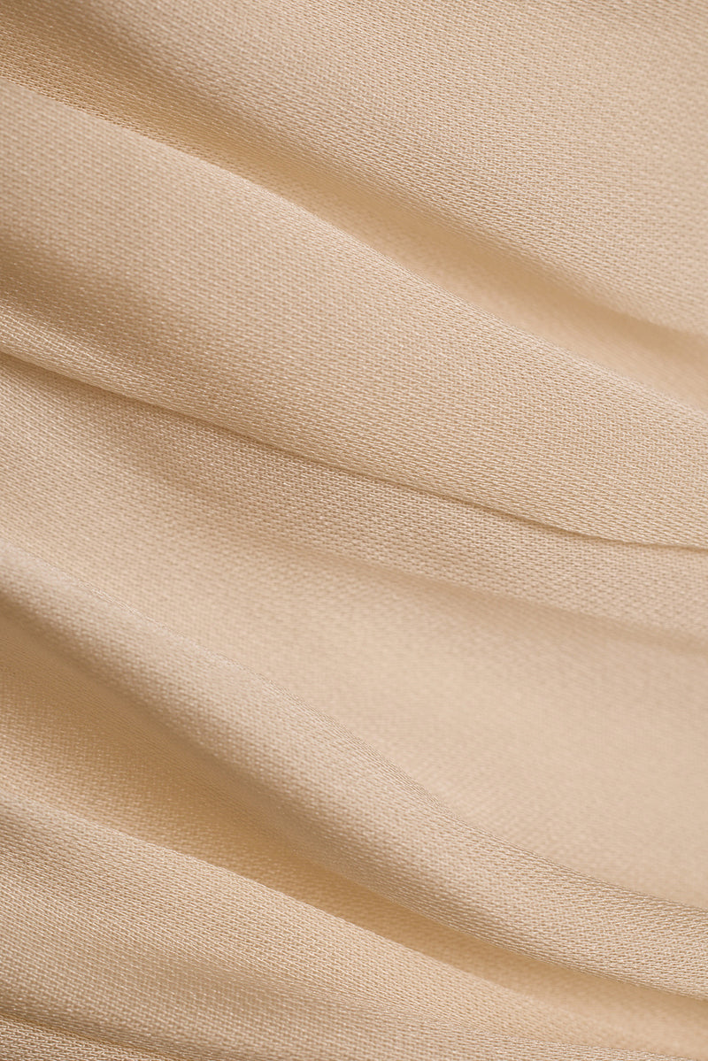 Inez Cream Satin Maxi Dress