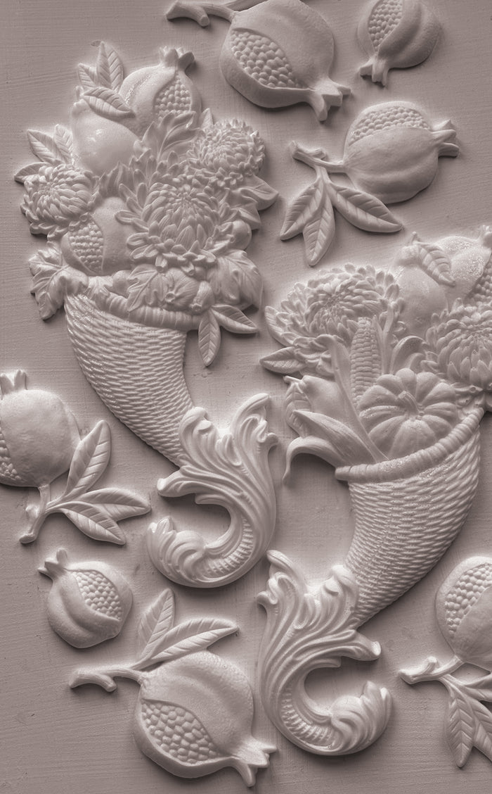 IOD Decor Mould Cornucopias 6x10" by Iron Orchid Designs