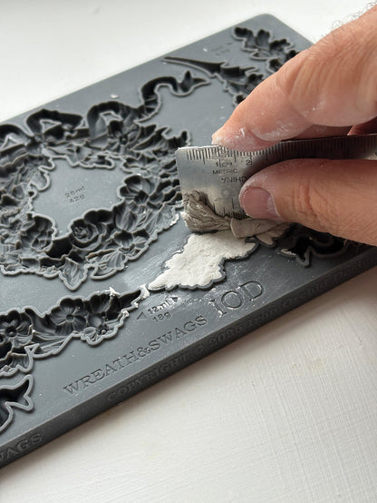 IOD Decor Mould Wreath & Swags 6"x10" by Iron Orchid Designs