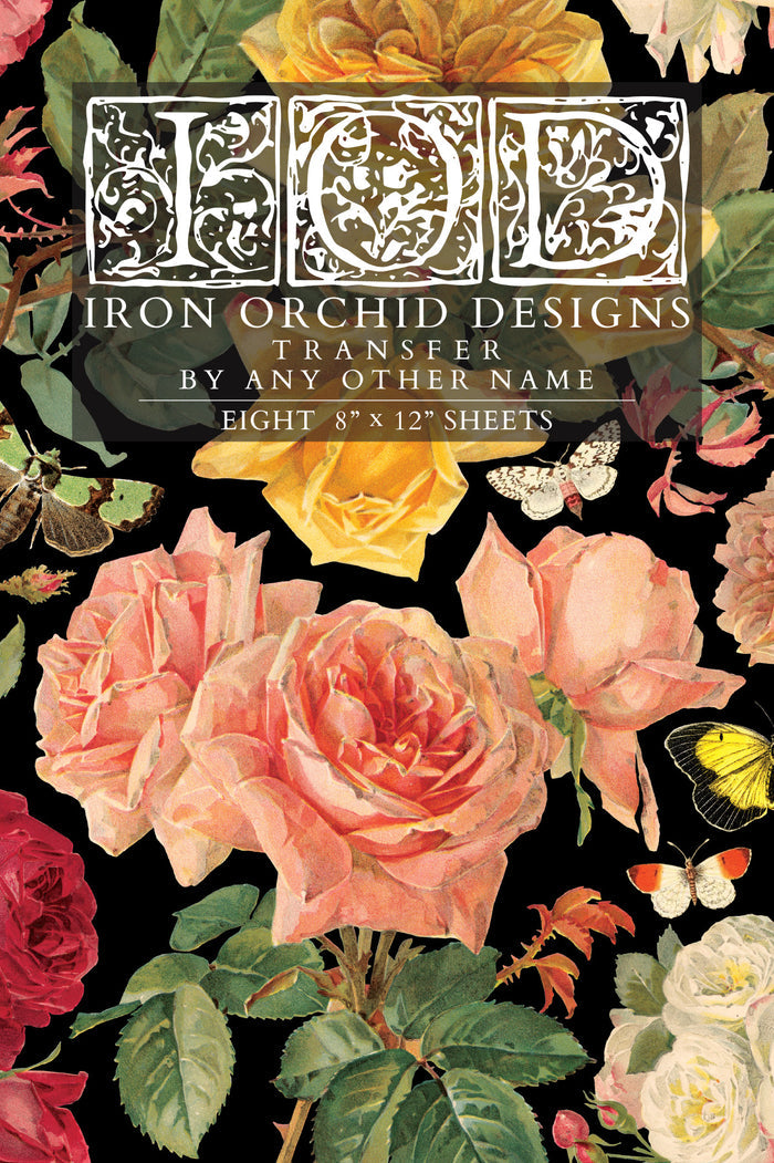 IOD Decor Transfer By Any Other Name 8"x12" 8-Pages Pad by Iron Orchid Designs