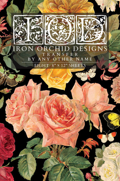 IOD Decor Transfer By Any Other Name 8"x12" 8-Pages Pad by Iron Orchid Designs