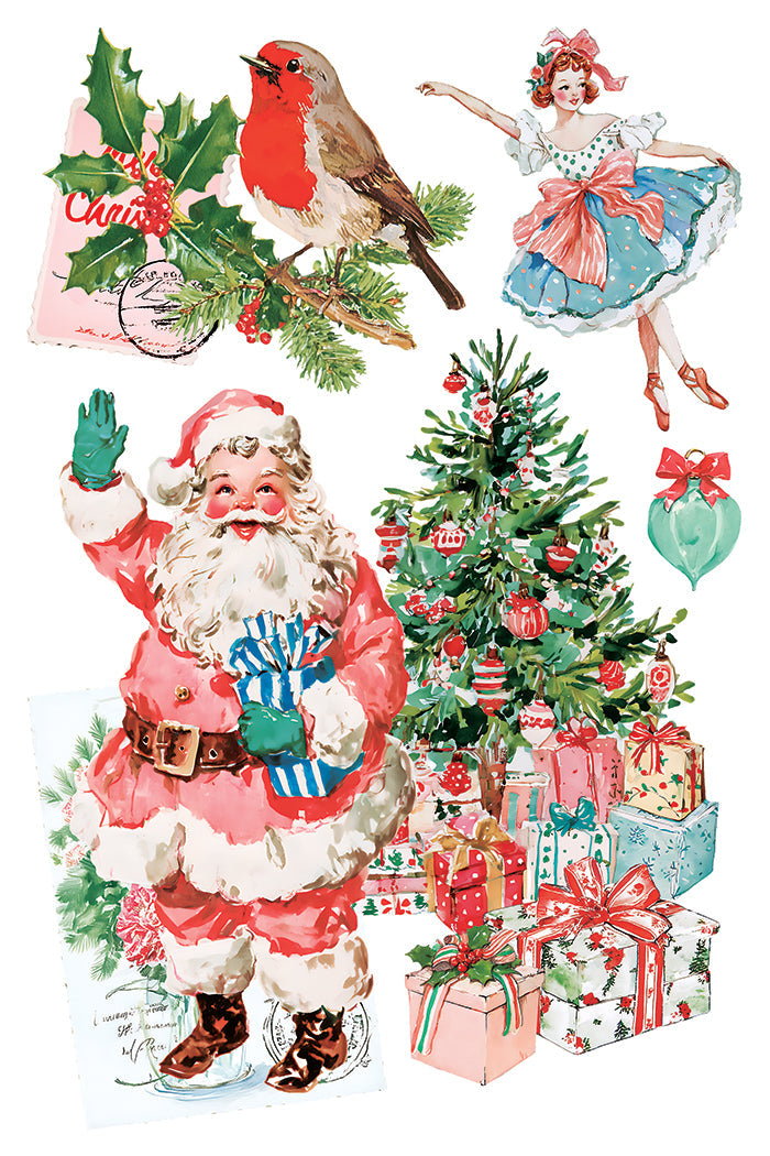 IOD Decor Transfer Darling Holiday 8"x12" 8-Pages Pad by Iron Orchid Designs