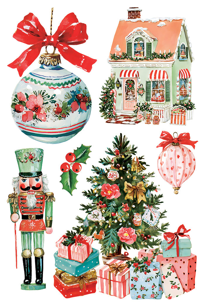 IOD Decor Transfer Darling Holiday 8"x12" 8-Pages Pad by Iron Orchid Designs