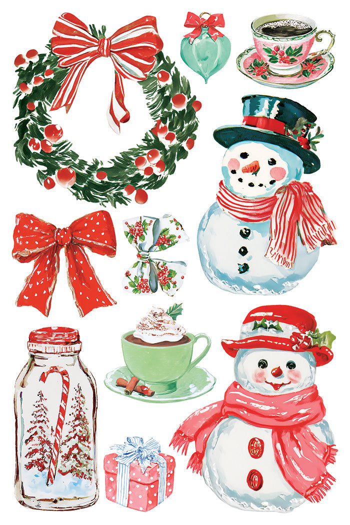IOD Decor Transfer Darling Holiday 8"x12" 8-Pages Pad by Iron Orchid Designs