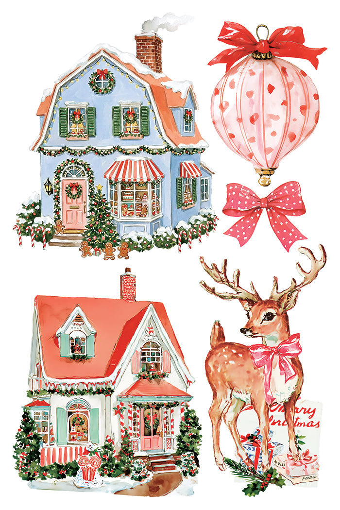 IOD Decor Transfer Darling Holiday 8"x12" 8-Pages Pad by Iron Orchid Designs