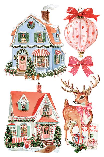 IOD Decor Transfer Darling Holiday 8"x12" 8-Pages Pad by Iron Orchid Designs