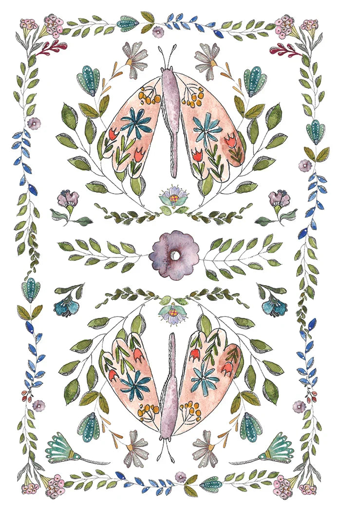 IOD Decor Transfer Fern Fables 8"x12" 8-Pages Pad by Iron Orchid Designs