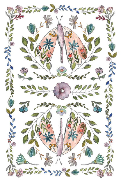 IOD Decor Transfer Fern Fables 8"x12" 8-Pages Pad by Iron Orchid Designs