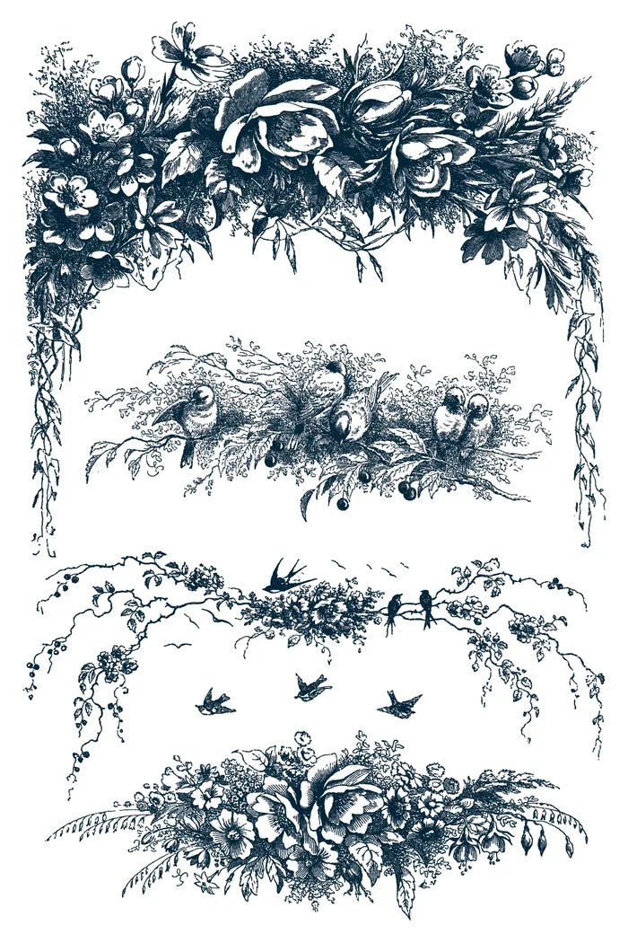 IOD Paint Inlay Little Lark 8"x12" 8 Pages by Iron Orchid Designs