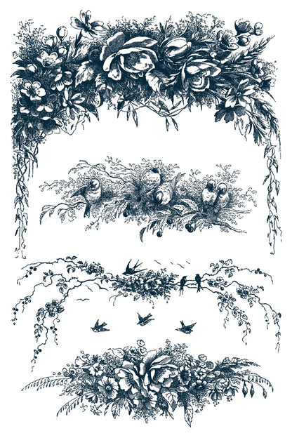 IOD Paint Inlay Little Lark 8"x12" 8 Pages by Iron Orchid Designs