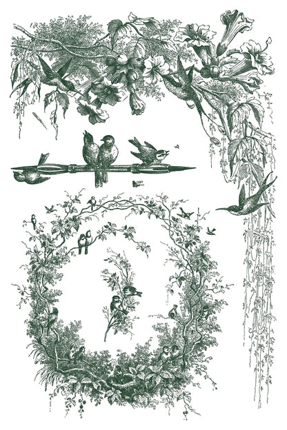 IOD Paint Inlay Little Lark 8"x12" 8 Pages by Iron Orchid Designs