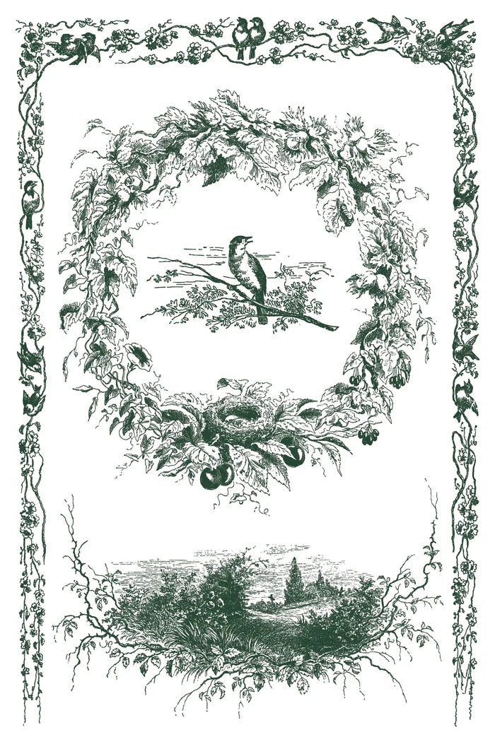 IOD Paint Inlay Little Lark 8"x12" 8 Pages by Iron Orchid Designs