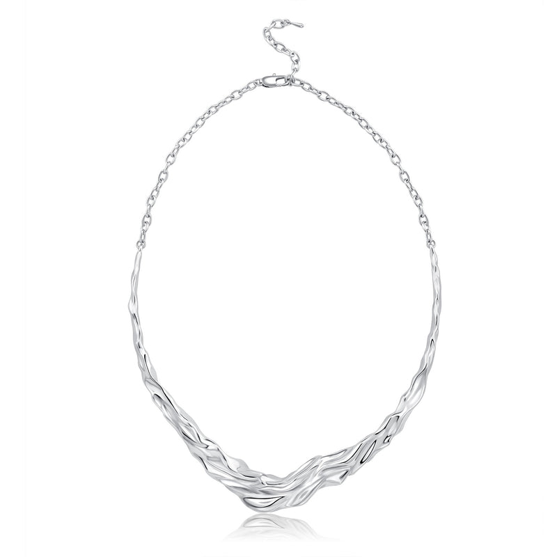 Irregular wavy necklace