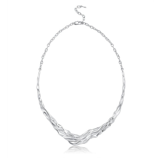 Irregular wavy necklace