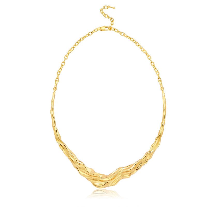 Irregular wavy necklace