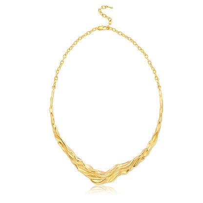 Irregular wavy necklace