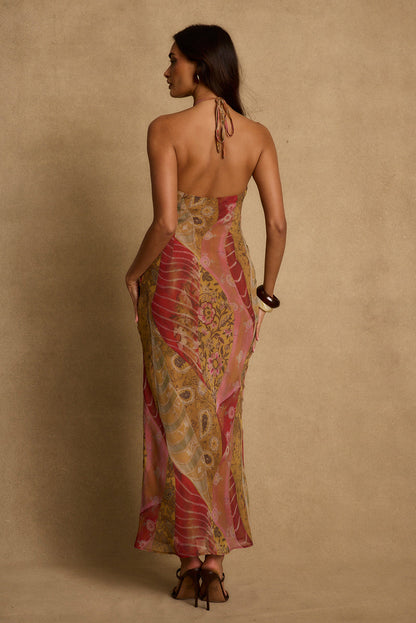 Isabella Patchwork Maxi Dress