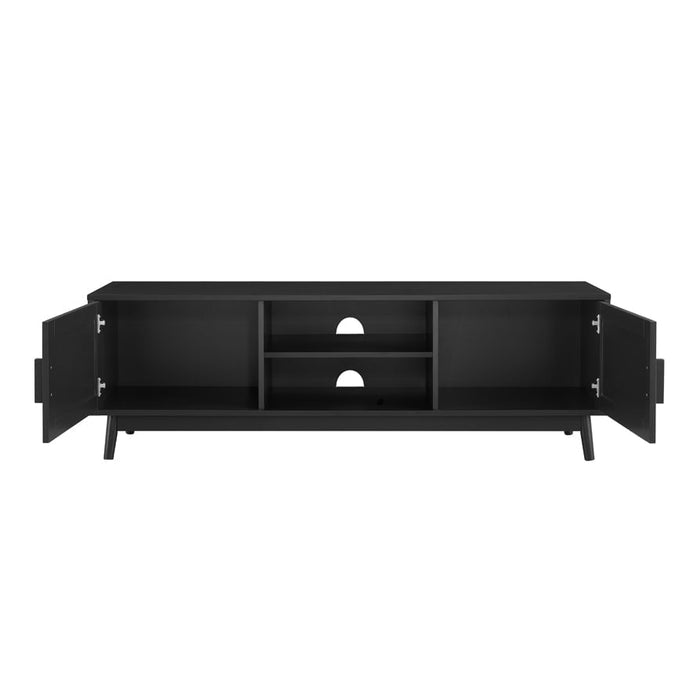 Isla 140cm TV Unit - Black - DUSK