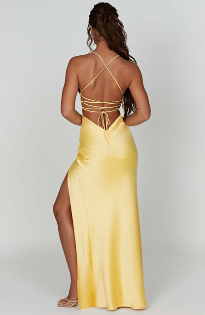 Isobel Maxi Dress - Lemon Dress Babyboo Fashion Premium Exclusive Design