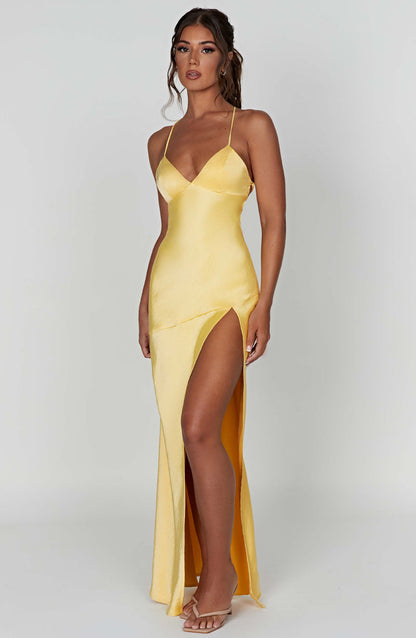 Isobel Maxi Dress - Lemon Dress Babyboo Fashion Premium Exclusive Design