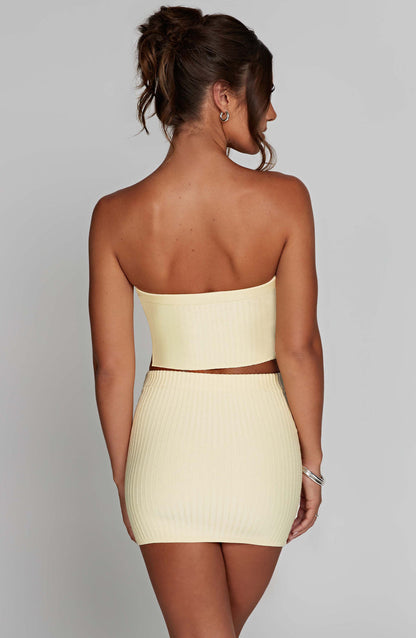 Jaz Mini Skirt - Lemon Skirt Babyboo Fashion Premium Exclusive Design
