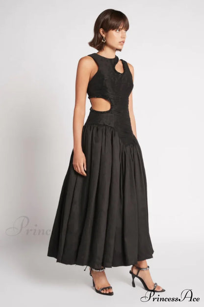 Jolie Abstract Cut-Out Midi Dress | Dress In Beauty