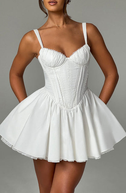 Josie Mini Dress - White Dress Babyboo Fashion Premium Exclusive Design