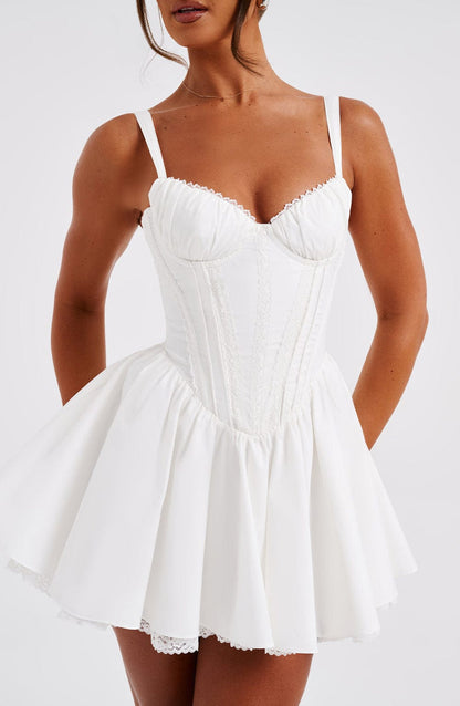 Josie Mini Dress - White Dress Babyboo Fashion Premium Exclusive Design