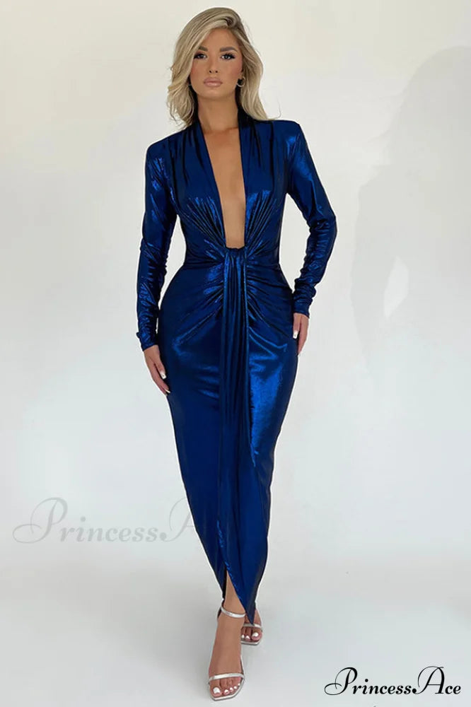 Juliette Metallic Tie Front Dress | Dress In Beauty