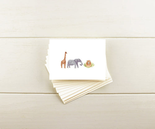 Jungle Animals Note Cards
