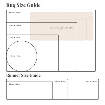 Kids Rainbow Rug - 100 x 100cm - DUSK