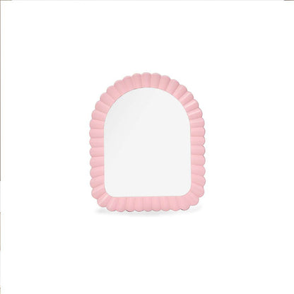 Kaia Shell Edge Wall Mirror - Pink