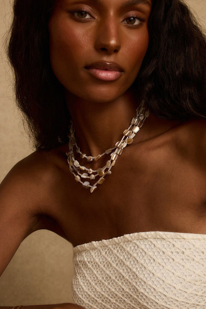 Kailua Shell Stacked Necklace