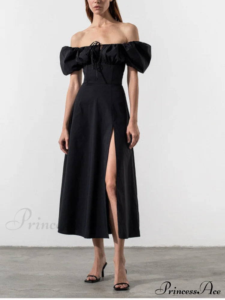Katie Off Stylish Shoulder Midi Dress White / S Dresses
