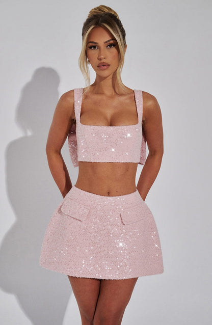 Kiri Mini Skirt - Blush Skirt Babyboo Fashion Premium Exclusive Design