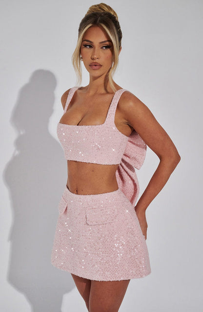 Kiri Mini Skirt - Blush Skirt Babyboo Fashion Premium Exclusive Design