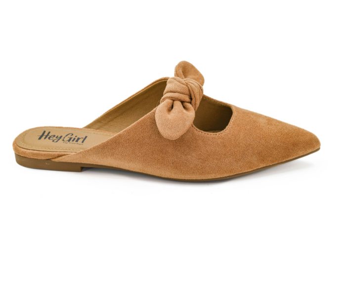 Knotty But Nice Camel Faux Suede