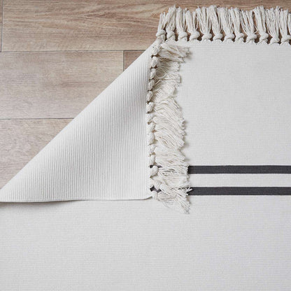 Kobie Cotton Blend Striped Floor Rug - Large