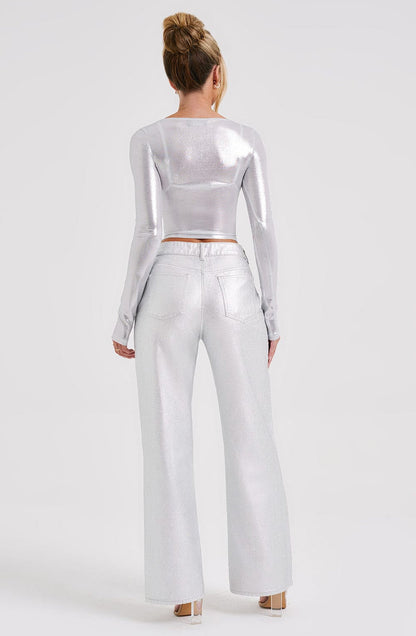 Kyranni Top - Silver Tops Babyboo Fashion Premium Exclusive Design
