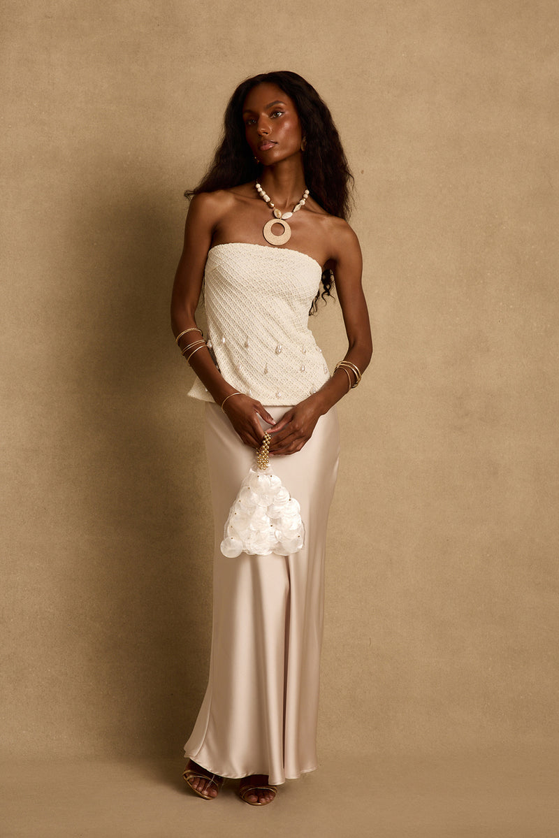 Laguna Pearl Strapless Top