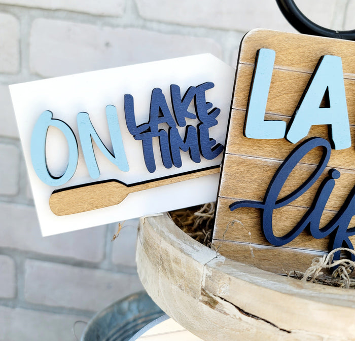 Lake Life Tiered Tray Set- wholesale