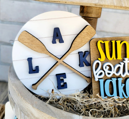 Lake Life Tiered Tray Set- wholesale