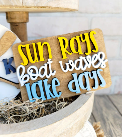Lake Life Tiered Tray Set- wholesale