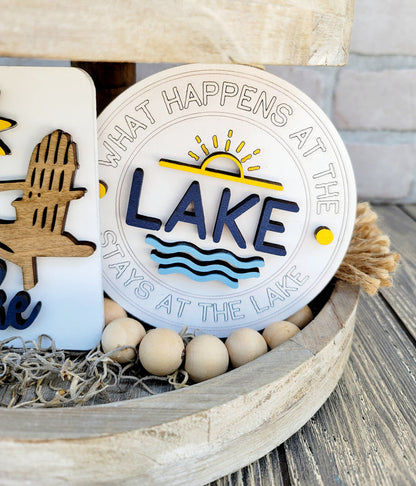 Lake Life Tiered Tray Set- wholesale