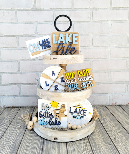 Lake Life Tiered Tray Set- wholesale