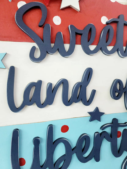 Land of Liberty Popsicle Door Hanger- wholesale