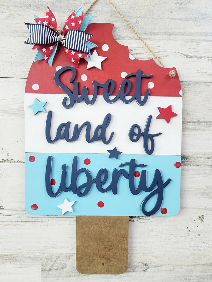 Land of Liberty Popsicle Door Hanger- wholesale